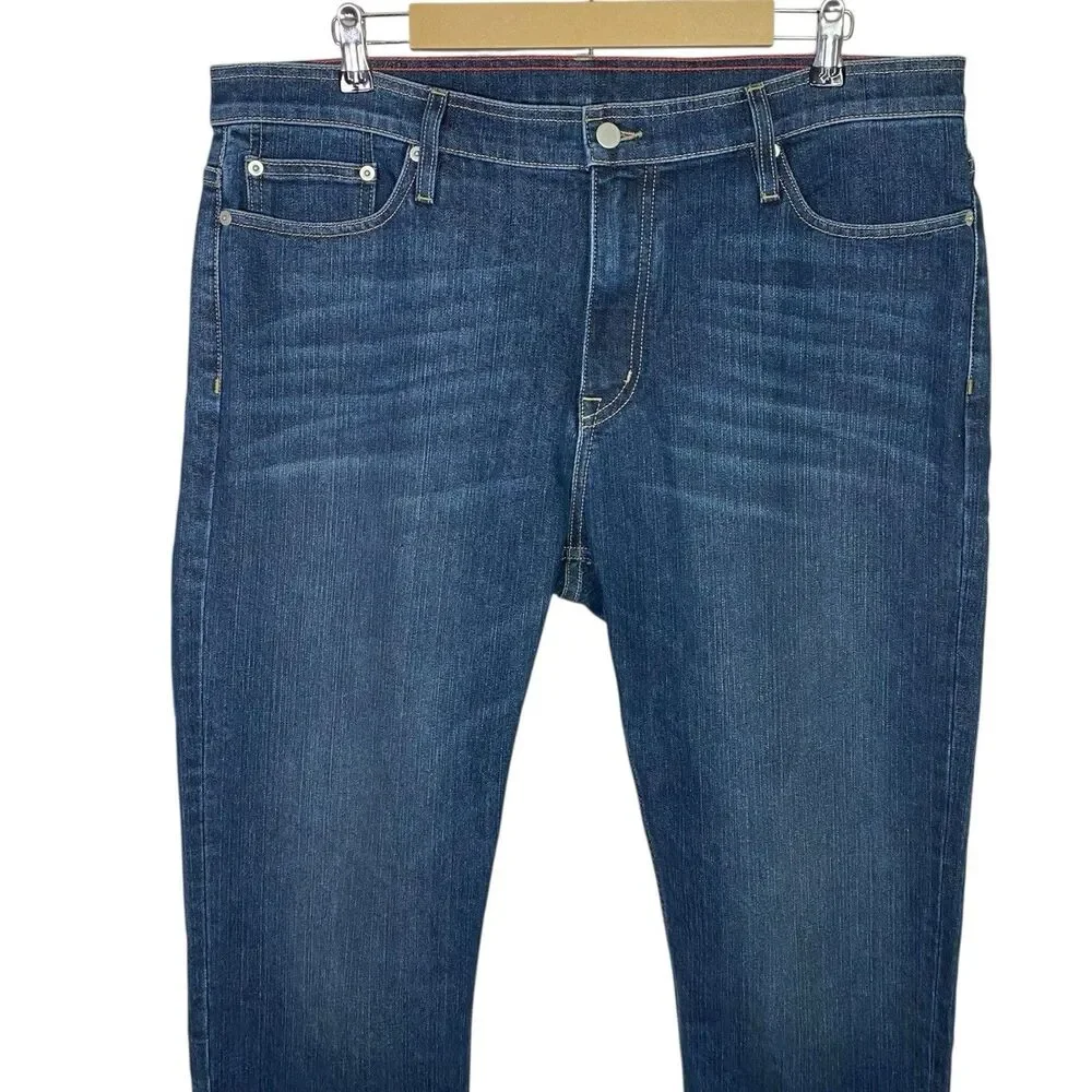 American Giant Dakota Straight Jeans Mens 38x32 Blue Denim Dark Vintage Wash NEW